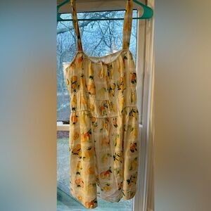 Abercrombie & Fitch Yellow Sleeveless Sundress Mini